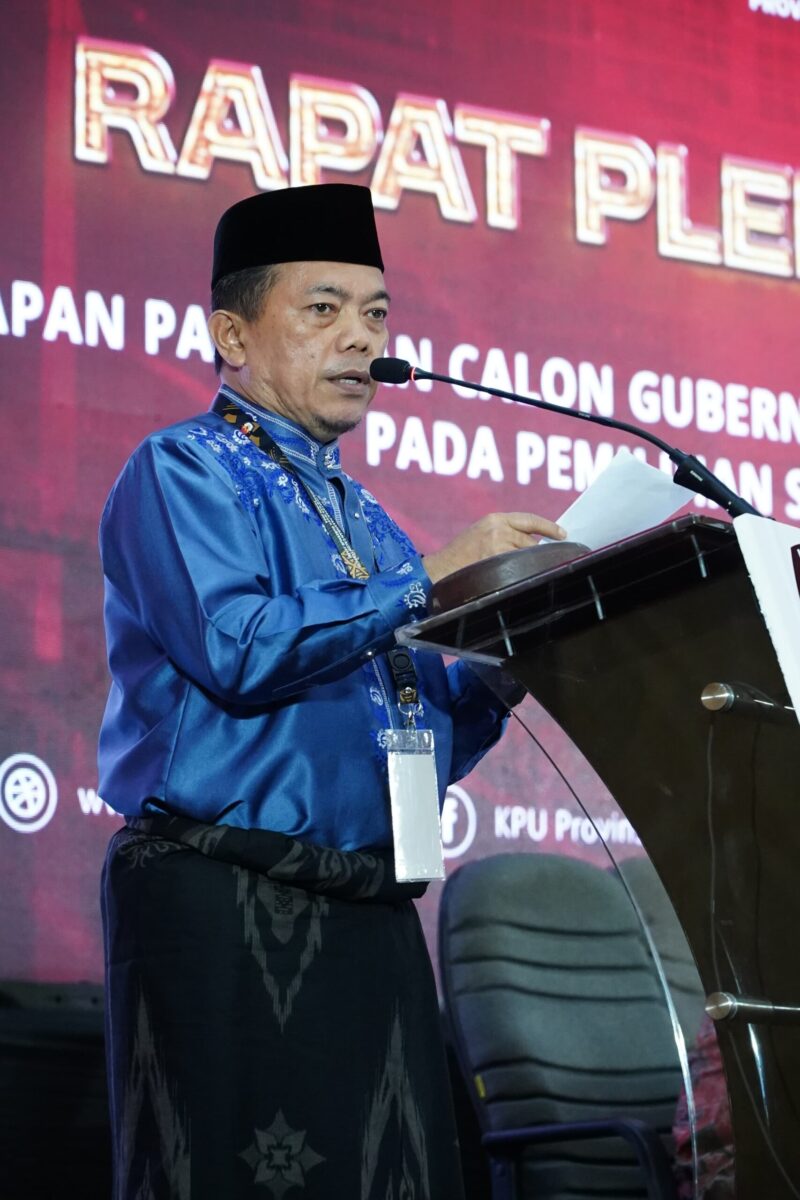 Al Haris Sambutan Setelah Penetapan sebagai Gubernur Jambi Terpilih 2025-2030. (Dok. Kominfo Provinsi Jambi)