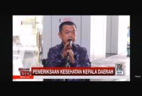 Gubernur Jambi Terpilih Al Haris usai Menjalani Pemeriksaan Kesehatan.