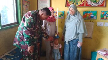 Babinsa Koramil 1426-01/Polut Terus Laksanakan Pendampingan Kegiatan Posyandu