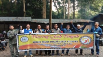 Peringati Tahun Baru Islam, Komunitas Jemaah Lebah At-Taqwa Gelar Touring Wisata Religi di Takengon