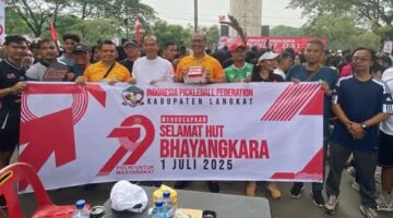 Indonesia Pickleball Fedration Langkat Berikan Kado Spesial Sambut HUT Bhayangkara ke -79 Wujud Sinergi dengan Polri