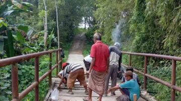 Pembangunan Jembatan Mundur,Tak Sesuai Janji Warga Daleman Sampang Tagih Kepastian Pemerintah