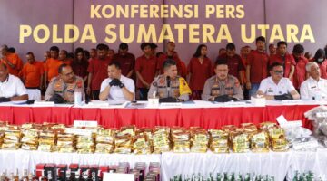 Polda Sumut Polres Langkat Polres Binjai: Ungkap Kasus 429 Narkotika Sita 206 Kg Sabu dan Ribuan Ekstasi