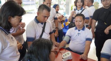 Semarak Kemerdekaan, Rutan Kelas I Medan Gelar Senam Sehat, Donor Darah dan Pemeriksaan Kesehatan Gratis