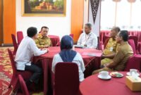 Al Haris Audiensi Bersama Kepala BPKP Provinsi Jambi Membahas Kesepakatan Pencegahan Korupsi Melalui Kajian Strategis Kebijakan Daerah.