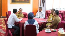 Al Haris Audiensi Bersama Kepala BPKP Provinsi Jambi Membahas Kesepakatan Pencegahan Korupsi Melalui Kajian Strategis Kebijakan Daerah.