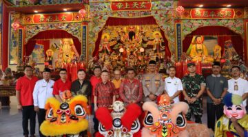 Kapolres Langkat Bersama Dandim 0203 Hadiri Peresmian Gedung Baru di Vihara Avalokitesvara Stabat