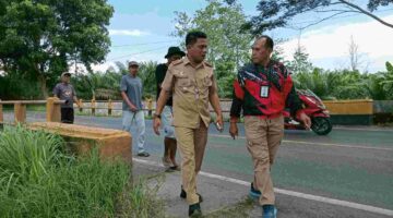 Sungai Irigasi di Karang Baru Longsor Akibat Hujan, DPRD Batu Bara Janji Tindaklanjuti