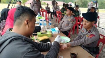 Sinergi TNI-Polri Terwujud dalam Aksi Donor Darah Brimob di Gayo Lues Jelang HUT Brimob ke-80
