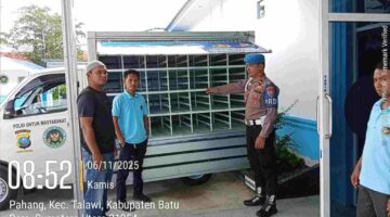 Polsek Labuhan Ruku Pantau Program SPPG Polres Batu Bara, Ribuan Siswa Terima Makanan Bergizi Gratis