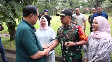 Momentum Silaturahmi, Dandim 0819 Dampingi Danrem 083/Bdj Sambut Mantan Presiden RI ke-6