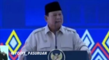 Kolaborasi siswa-siswi SRMP 28 Pasuruan Kota bersama sejumlah sekolah di Pasuruan mencuri perhatian Presiden Republik Indonesia Prabowo Subianto.