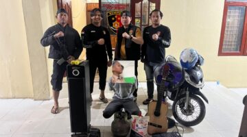 Satreskrim Polres Gayo Lues Amankan Pria Asal Kutelintang, Diduga Curi Emas, Laptop, dan Barang Elektronik dari Rumah Warga