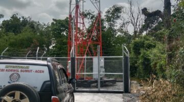 Tower Telkomsel Berdiri di Desa Nangbelawan Diduga Tanpa Izin yang Jelas