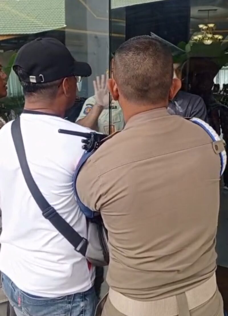 Foto Tangkapan Layar Video Dugaan Wartawan Di Larang Meliput di Ruang Pola Bupati Langkat Kamis (12/2/2026)