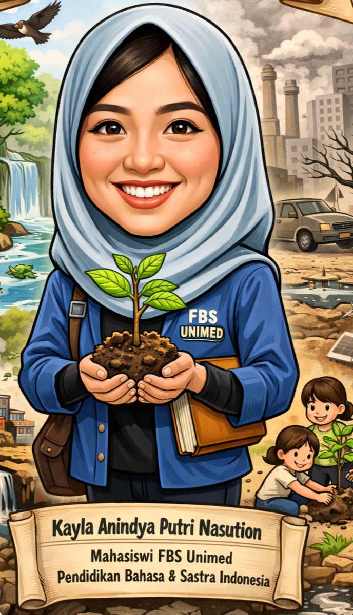 Dokumentasi Istimewa Kayla Anindya Putri Nasution Mahasiswi Program Studi Pendidikan Bahasa dan Sastra Indonesia Fakultas Bahasa dan Seni Universitas Medan