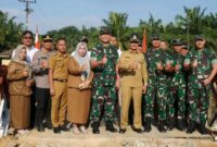 Foto Dokumentasi Peresmian Jembatan Bailey di Desa Besilam Bukit Lembasa 