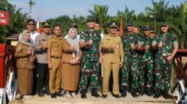 Foto Dokumentasi Peresmian Jembatan Bailey di Desa Besilam Bukit Lembasa 