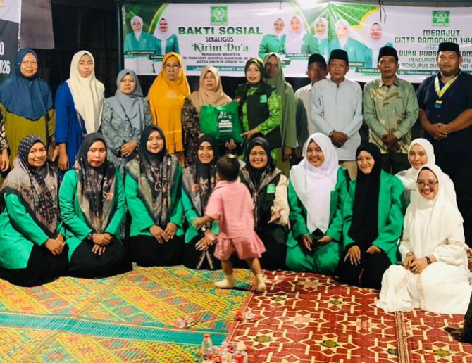 Foto Istimewa Kegiatan Baksos Buka Bersama Fatayat Nahdlatul Ulama Kabupaten Langkat 