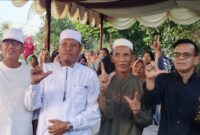Dokumentasi Foto Kegiatan Sosper Anggota DPRD Provinsi Sumatera Utara Fraksi Nasdem Abdul Khair di Halaman Rumah Ibu Kenit Dusun IV Sukobeno Desa Mangga (8/3/2026)