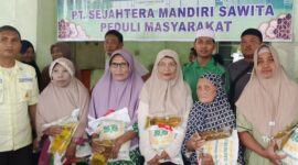 Dokumentasi Foto Pembagian Tali Asih PT Sejahtera Mandiri Sawita Jumat (13/3/2026)