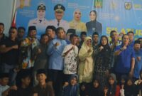 Dokumentasi Foto Pemberian Bingkisan Paket Puluhan Anak Yatim-piatu di Sekretariat DPD KNPI Kabupaten Langkat Rabu( 18/3/2026)