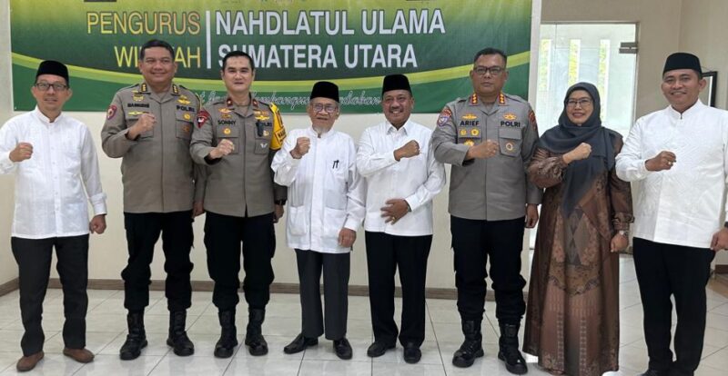 Dokumentasi Foto Kegiatan Wakapolda Sumut Brigjen Sony Irawan Beserta Jajarannya di Kantor Sekretariat PWNU Sumut Jalan Sei Batang Hari Babura,Rabu(25/3/2026)