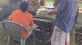 Dokumentasi Foto Kegiatan Bhabinkamtibmas Polsek Salapian Bersama Masyarakat 