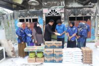 Dokumentasi Foto Pemberian Tali Asih Pimpinan DPRD Provinsi Sumatera Utara Fraksi Nasdem Ricky Anthony Sabtu (14/3/2026) di Kediaman Korban Kebakaran Sambirejo 