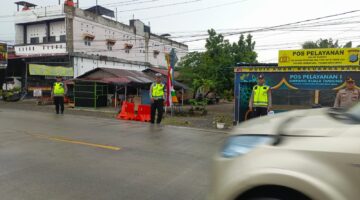 Pos Yan 1 Simpang Kuala Tanjung gelar gatur sore, jaga ketertiban jelang musim mudik