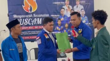 Musyawarah Cabang Ke VI DPK KNPI Kec. Sei Suka Gelar, Azwani Malik Dilantik Secara Aklamasi