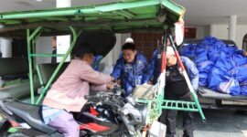 Dokumentasi Foto Pembagian 250 Bingkisan Paket Sembako untuk Pahlawan Roda Tiga di Stabat 