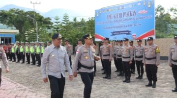 Kapolres dan Bupati Gayo Lues Pimpin Apel Gelar Pasukan Operasi Ketupat Seulawah 2026