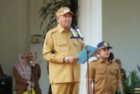 Dokumentasi Foto Kegiatan Apel di Halaman Kantor Bupati Langkat Senin (30 /3/2026)