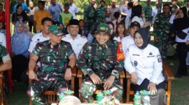 Dokumentasi Foto Kegiatan Pembukaan Tentara Membangun Desa ke-128 di Desa Pasar Rawa Gebang oleh Wakil Bupati Langkat Tiorita Br Surbakti Rabu (22/4/2026)