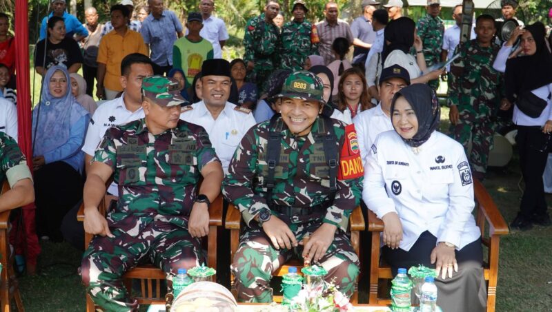 Dokumentasi Foto Kegiatan Pembukaan Tentara Membangun Desa ke-128 di Desa Pasar Rawa Gebang oleh Wakil Bupati Langkat Tiorita Br Surbakti Rabu (22/4/2026)