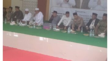 Kepala kecamatan solear riskia nurul fajar gelar halal bihalal dengan fokopincam pererat silahturahmi