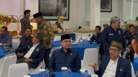 Dokumentasi Foto Kegiatan Halalbihalal Partai NasDem Bersama Pimpinan DPRD Provinsi Sumatera Utara Ricky Anthony di Kantor Sekretariat Jalan HM Yamin Medan Sabtu (11/4/2026)