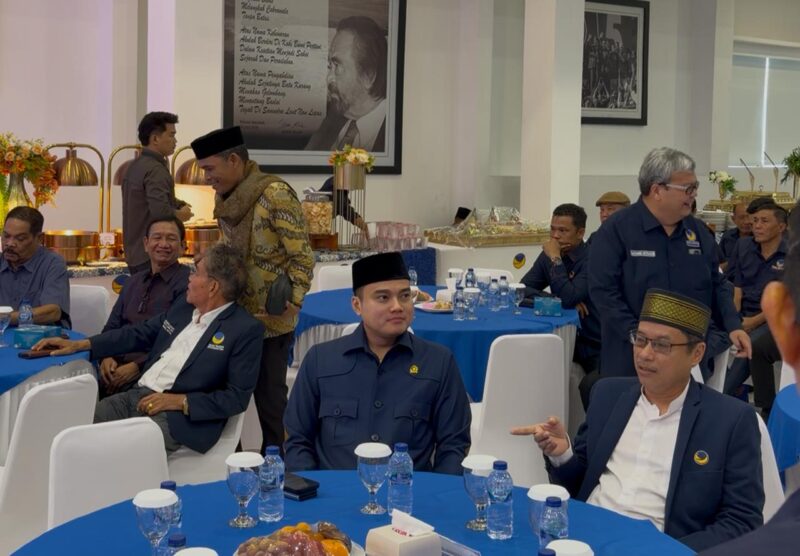 Dokumentasi Foto Kegiatan Halalbihalal Partai NasDem Bersama Pimpinan DPRD Provinsi Sumatera Utara Ricky Anthony di Kantor Sekretariat Jalan HM Yamin Medan Sabtu (11/4/2026)