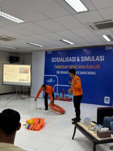 Sosialisasi dan Simulasi dari Badan Penanggulangan Bencana Daerah (BPBD) Kabupaten Bantaeng 