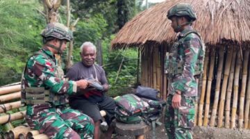 Hadir Untuk Negeri, Satgas Yonif 521/DY Berikan Pelayanan Kesehatan di Distrik Kelila