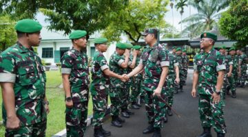Pangdam I/BB Tinjau Langsung Kudam dan Kesdam, Pastikan Kesiapan Fasilitas dan Kinerja Satuan