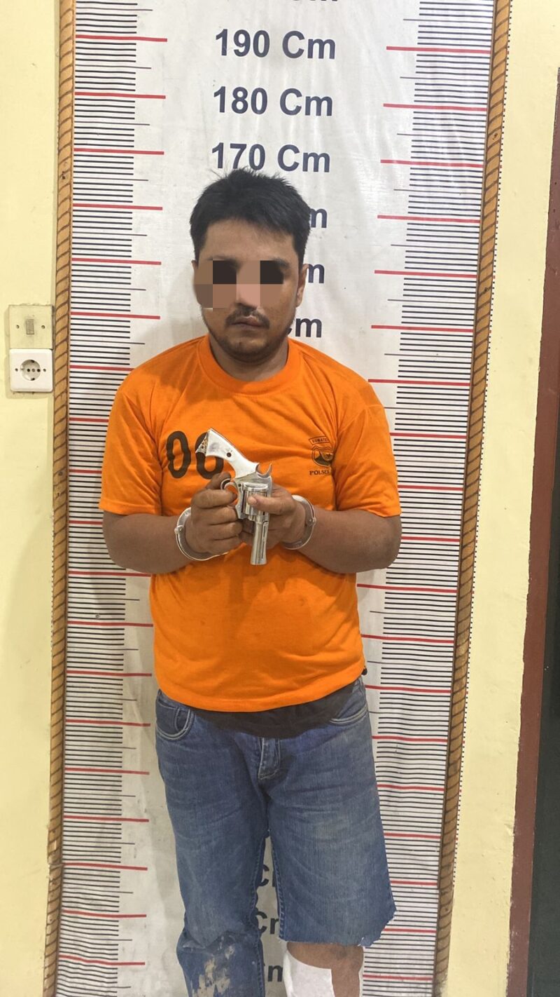 Dokumentasi Foto Penangkapan Terduga Pelaku Curas Bersenjata Api Rakitan 