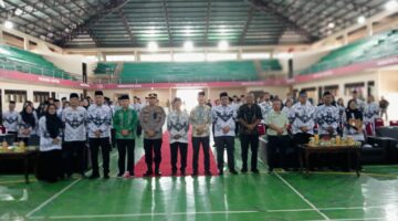 Dokumentasi Foto Kegiatan Pelantikan PGRI Kabupaten Langkat di Gedung Olahraga ,Kamis (23/4/2026)