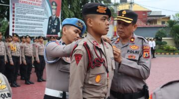 Wakapolres Bantaeng Pimpin Upacara Penerimaan 75 Siswa Diktuba Polri Gelombang I Tahun 2026