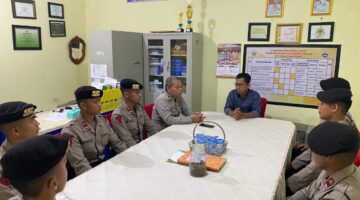 Sat Binmas Polres Bantaeng Melaksanakan Latihan Kerja Bagi Siswa Diktuba Polri Angkatan 54