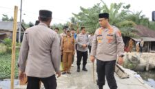 Dokumentasi Foto Kegiatan Renovasi Jembatan Bhayangkara di Desa Karang Gading Kecamatan Secanggang 