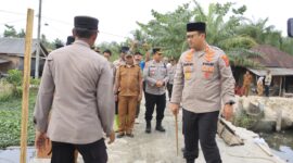 Dokumentasi Foto Kegiatan Renovasi Jembatan Bhayangkara di Desa Karang Gading Kecamatan Secanggang 