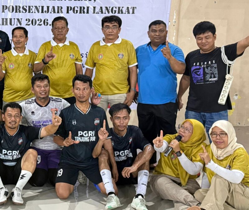 Dokumentasi Foto Kegiatan Porseni PGRI Kabupaten Langkat di GOR,Minggu (26/4/2026)