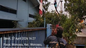 Pekerjaan Penarikan Kabel Iconnect PLN di Wonoayu Disorot, Diduga Abaikan Jam Kerja dan Keselamatan